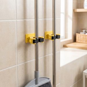گیره نگهدارنده جارو و تی زمین شوی مدل 480001 بسته 2 عددی