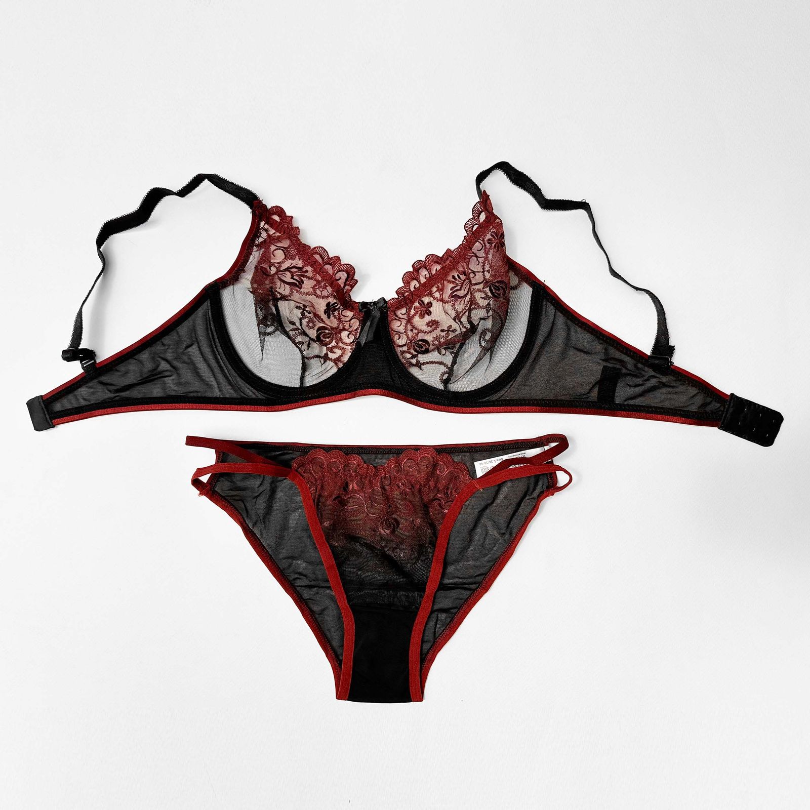 ست شورت و سوتین زنانه نوشه پوش مدل گیپوری کد 75002 -  - 4