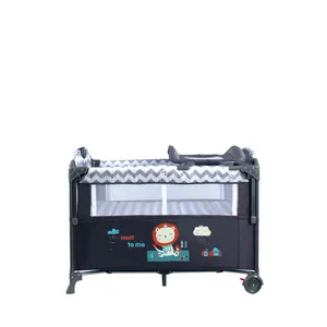 تخت و پارک بازی کول بیبی مدل lion 3909