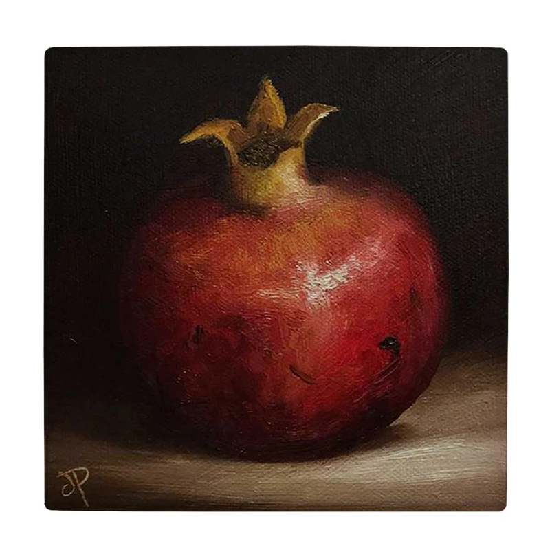 زیر لیوانی  طرح نقاشی انار کد    5862835_4354