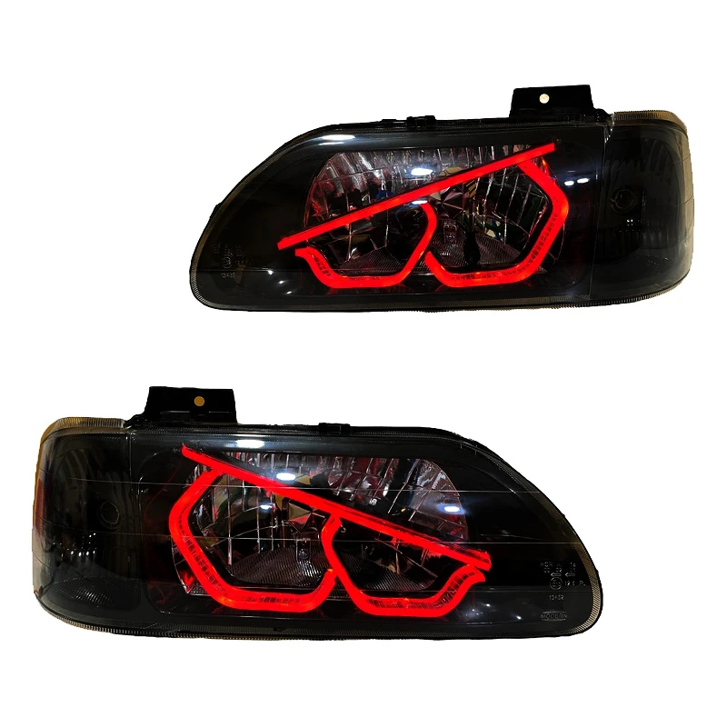 چراغ جلو خودرو گروه پژوهش صنعت مدرن مدل 3D-Angry-R دو حالته مناسب برای پراید بسته دو عددی