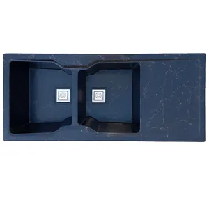 سینک ظرفشویی پی وی سی توکار دو لگنه مدل GRANIE-SINK33-77