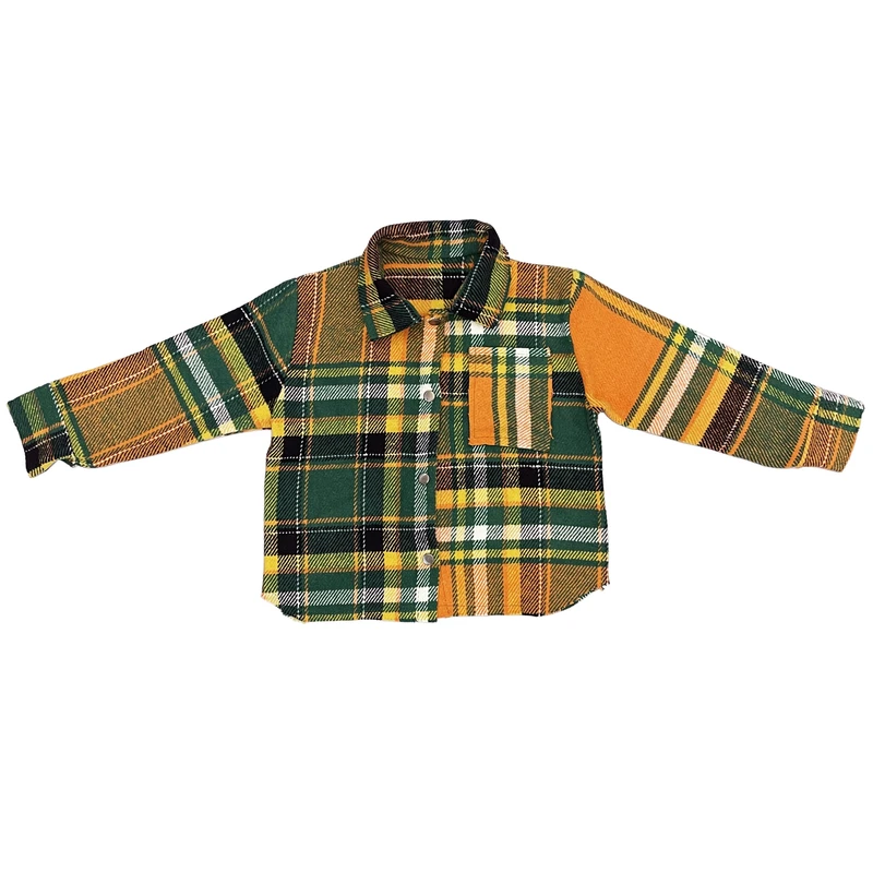 شومیز آستین بلند یقه برگردان دخترانه مدل sh7