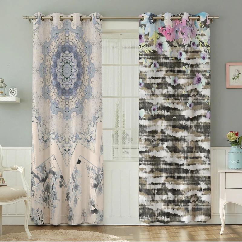 پرده نیروانا طرح  مدرن مدل مخمل کد 4865 سایز 140×280 سانتی متر