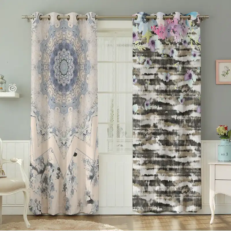 پرده نیروانا طرح مدرن مدل مخمل کد 4865 سایز 140×280 سانتی متر