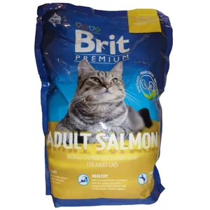غذای خشک گربه بریت مدل ADULT SALMON وزن 1.5 کیلوگرم