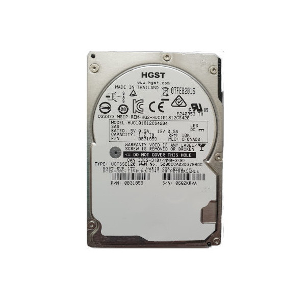 هارددیسک اینترنال اچ جی اس تی مدل HUC101812CS4204 ظرفیت 1.2 ترابایت 1
