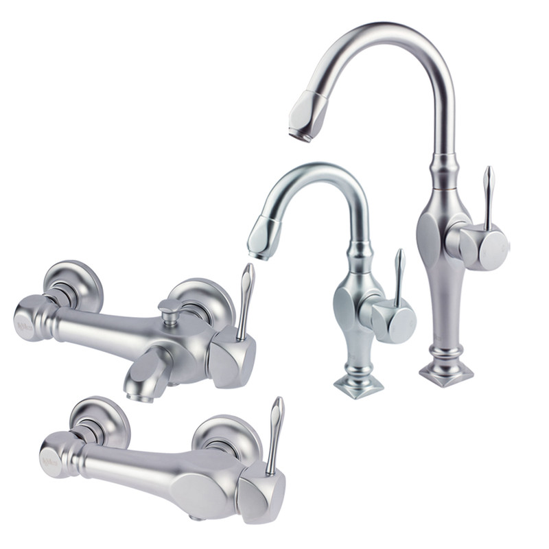 ست شیرآلات سانیا مدل اهرمی تندیس مجموعه 4 عددی