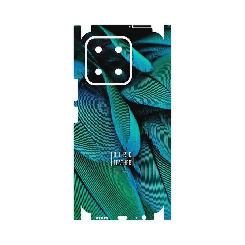 برچسب پوششی ماهوت مدل Green Feather-FullSkin مناسب برای گوشی موبایل آنر X5b