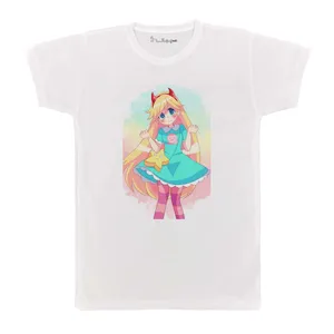 تی شرت بچگانه پرمانه طرح Star vs the Forces of Evil کد pmt.2831