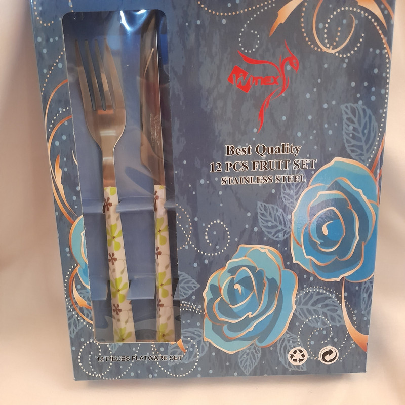 ست کاردو چنگال میوه خوری 12 پارچه مدل وینکس کد  V440