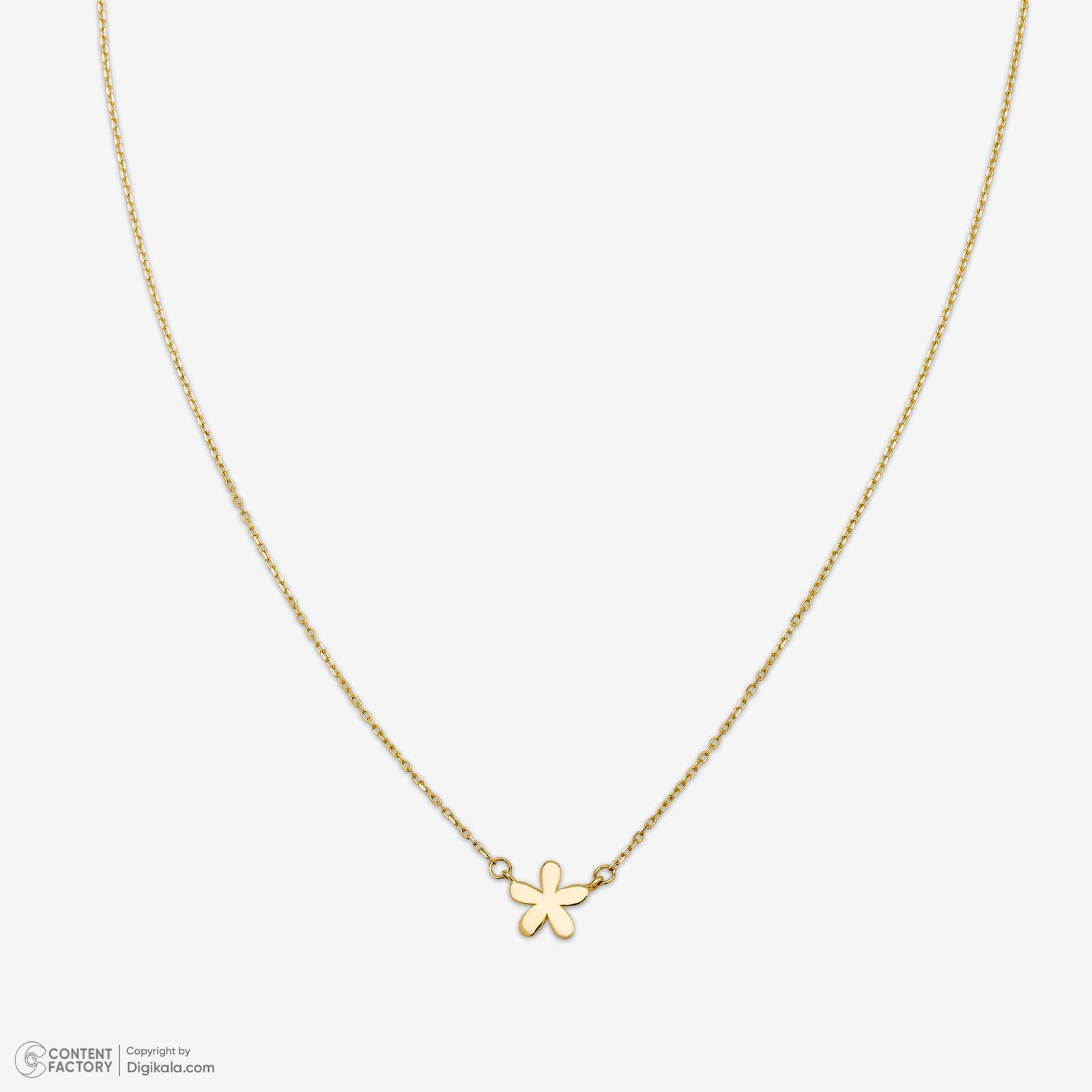 گردنبند طلا 18 عیار زنانه با زنجیر حلقهای (فلامینگو) روبی آرت گالری مدل 330042 - - 6