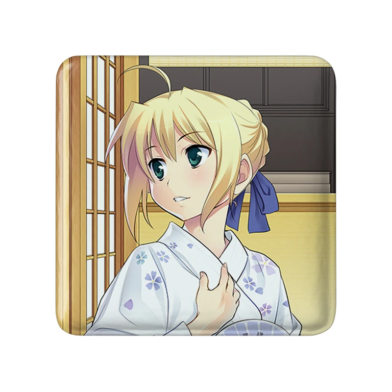 مگنت خندالو طرح التر انیمه فیت استی نایت Fate Stay Night  مدل مربعی کد 22802