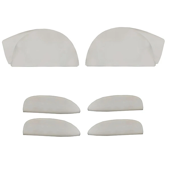 فلاپ آینه خودرو قطعه سازان کبیر مدل FEL-L90-30414  مناسب برای رنو L90 به همراه قاب دستگیره مجموعه 6 عددی 