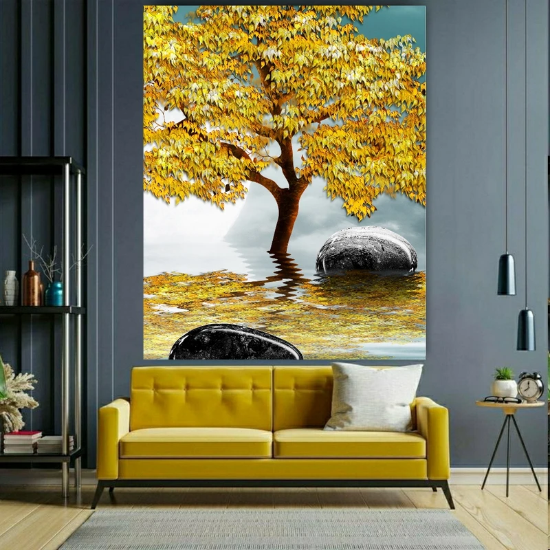  پوستر پارچه ای طرح درخت پائیزی کد FP104495