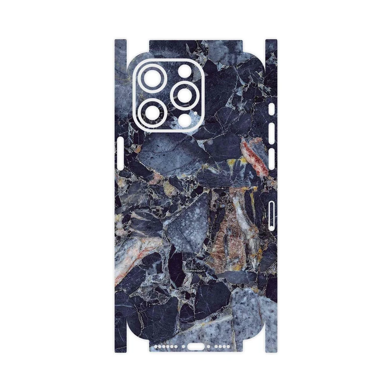برچسب پوششی ماهوت مدل Broken black marble-FullSkin مناسب برای گوشی موبایل اپل iPhone 15 Pro Max