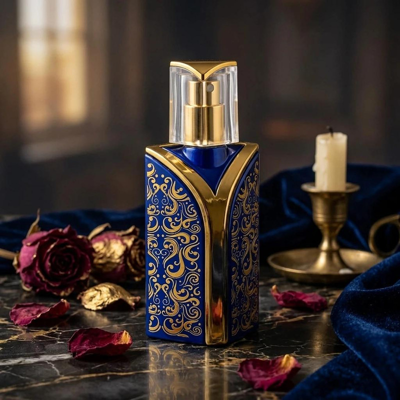 محفظه نگهدارنده عطر مدل شیشه ای آنتیک ظرفیت 30 میلی‌ لیتر 