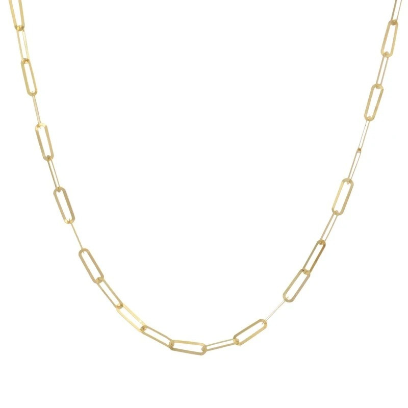 گردنبند طلا 18 عیار زنانه با زنجیر طرح هرمس طلای مستجابی مدل T132 کد M45