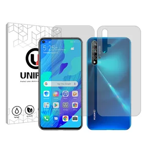 Unipro 4 Star Resistant model Transparent screen protector suitable for Huawei nova 5T mobile phone along with the back of the phone