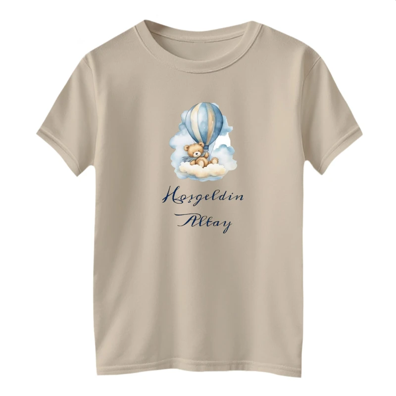 تی شرت آستین کوتاه بچگانه مدل خرس و بالن