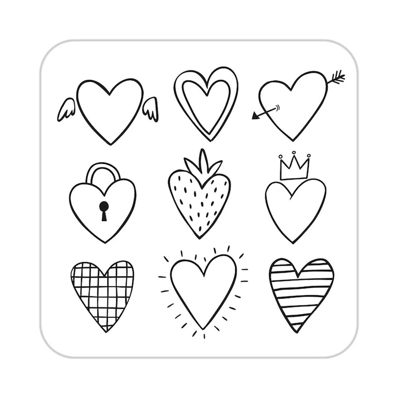 زیر لیوانی کاکتی طرح عاشقانه مدل mp37191