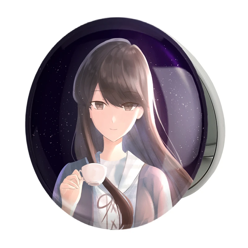 آینه جیبی خندالو طرح انیمه کومی سان مدل تاشو کد 16099 