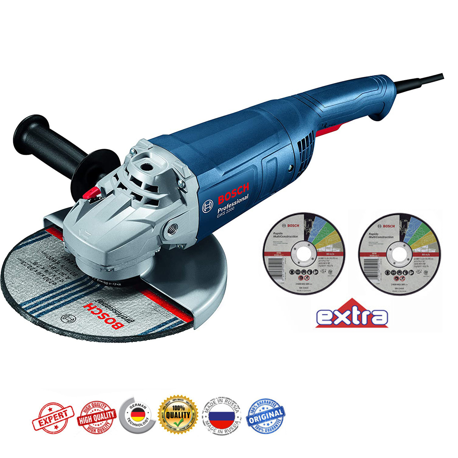 فرز بوش مدل GWS 2200 به همراه دو عدد صفحه برش