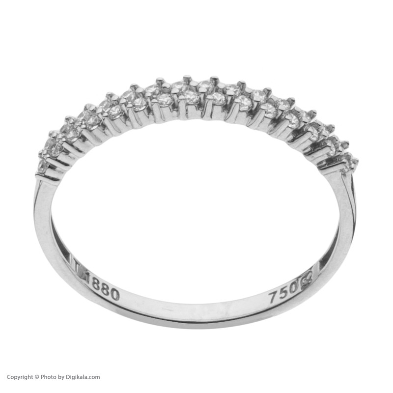 ست حلقه و پشت حلقه طلا 18 عیار زنانه مایا ماهک مدل MR0925 سایز 54