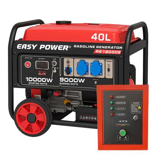 موتور برق بنزینی 18 اسب بخار ایزی پاور مدل RG18000E به همراه تابلو برق ATS