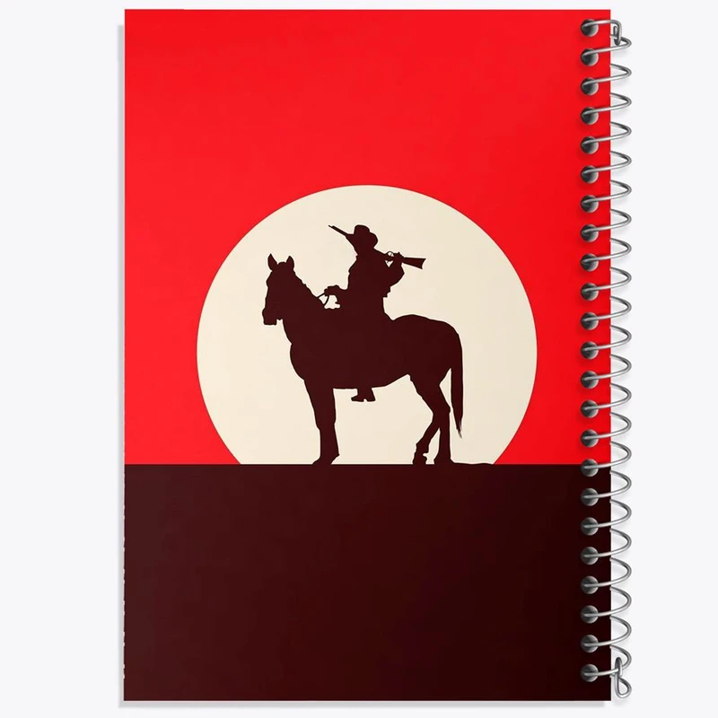 دفتر مشق 100 برگ خندالو طرح رد دد Red Dead کد 10296