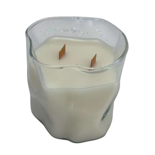 شمع معطر مدل گیاهی طرح موج رایحه وانیل 