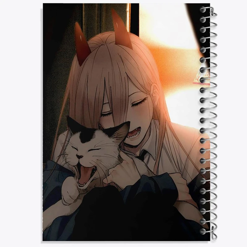 دفتر مشق 100 برگ خندالو طرح پاور انیمه مرد اره ای Chainsaw Man کد 17906