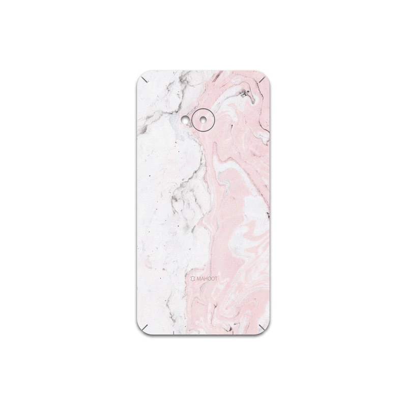 برچسب پوششی ماهوت مدل Blanco-Pink-Marble مناسب برای گوشی موبایل اچ تی سی One M7