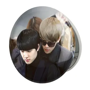 آینه جیبی خندالو طرح گروه اکسو EXO مدل تاشو کد 13597 