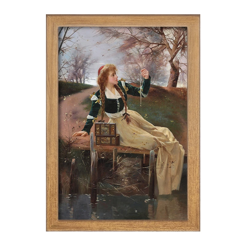 تابلو خندالو مدل نقاشی بازتاب ها اثر الکساندر مارک روسی کد F12339