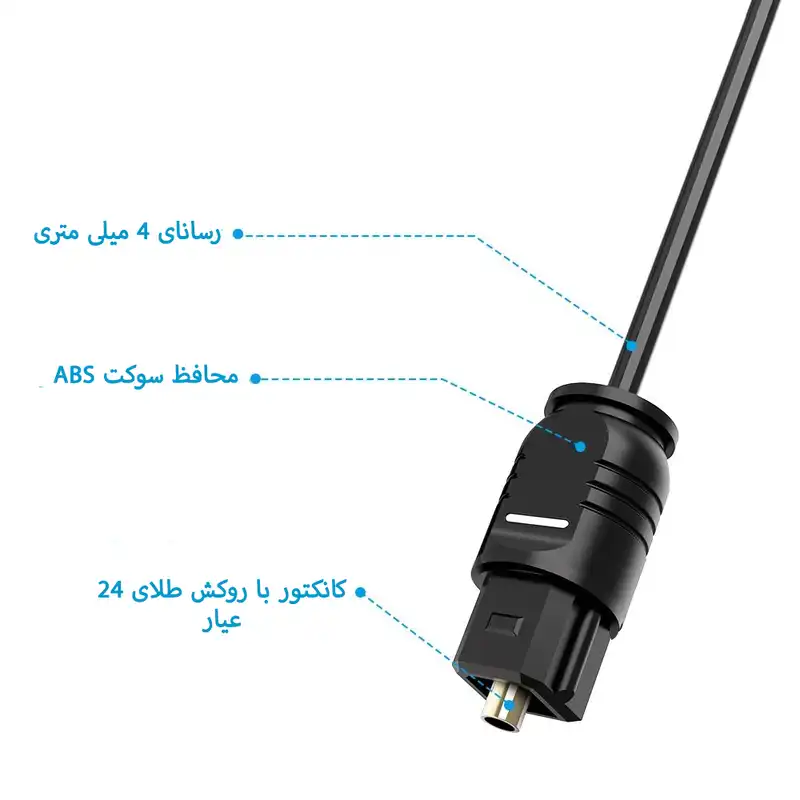 کابل اپتیکال مالیمو مدل OP100 طول 1.5 متر