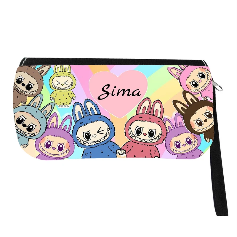 جامدادی پاد آفرین مدل فانتزی طرح عروسک لبوبو ترند اسم سیما کد p135