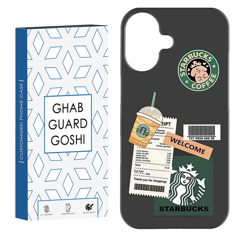 کاور قاب گارد گوشی طرح قهوه کد Dimo-561 مناسب برای گوشی اپل Iphone 16     