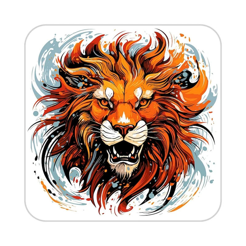 زیر لیوانی کاکتی طرح شیر مدل mp23986