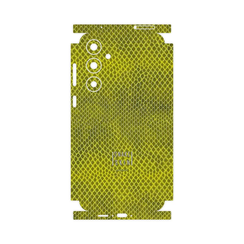 برچسب پوششی ماهوت مدل Yellow Snake Skin-FullSkin مناسب برای گوشی موبایل سامسونگ Galaxy A55