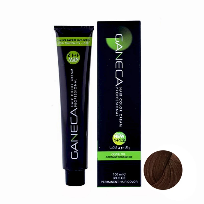 رنگ مو گانسا شماره CH5 حجم 100 میلی لیتر رنگ قهوه ای شکلاتی روشن 