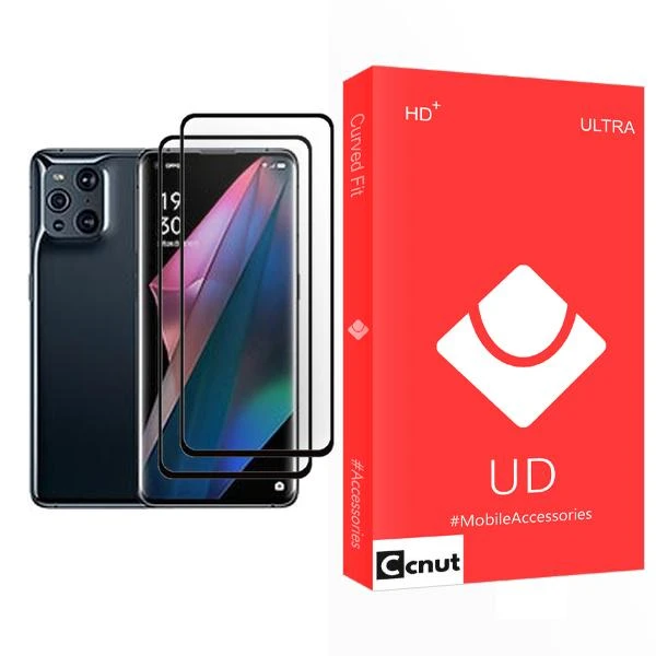 محافظ صفحه نمایش کوکونات مدل UD Ultra MIX002 مناسب برای گوشی موبایل اوپو Find X3 Pro بسته دو عددی