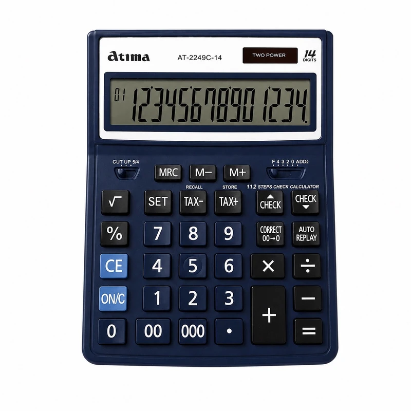 ماشین حساب رومیزی آتیما مدل at-2249C-14