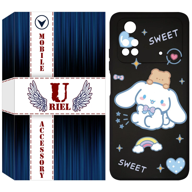 کاور یوریل مدل KSH کد 24 طرح خرگوش بامزه مناسب برای گوشی موبایل شیائومی Poco M4 Pro 4G