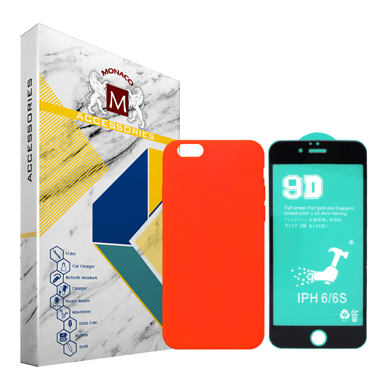 کاور موناکو مدل Sn332 مناسب برای گوشی موبایل اپل iPhone 6 / 6s به همراه محافظ صفحه نمایش سرامیکی