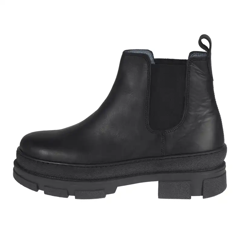 نیم بوت زنانه چرم آفتاب مدل 2022 رنگ مشکی