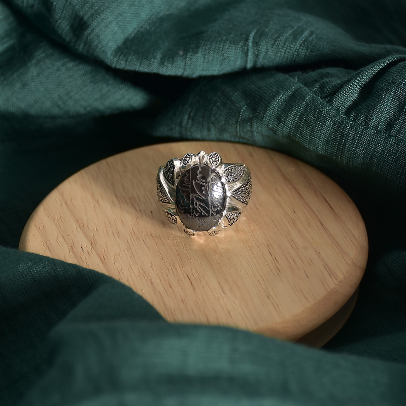 انگشتر نقره مردانه نقره جات لطفی مدل حدید کد ANMS03E05