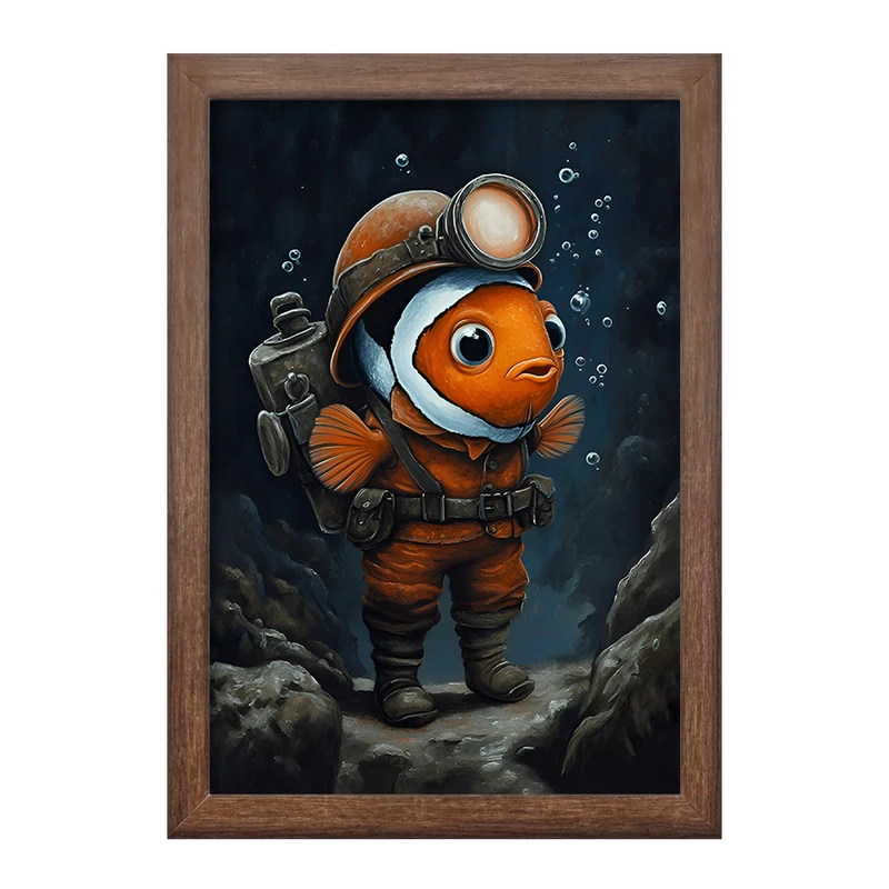 تابلو خندالو طرح ماهی کد F11645