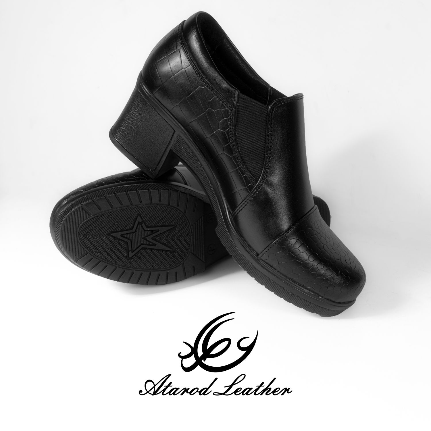 کفش زنانه چرم عطارد مدل چرم طبیعی کد SH104 -  - 8