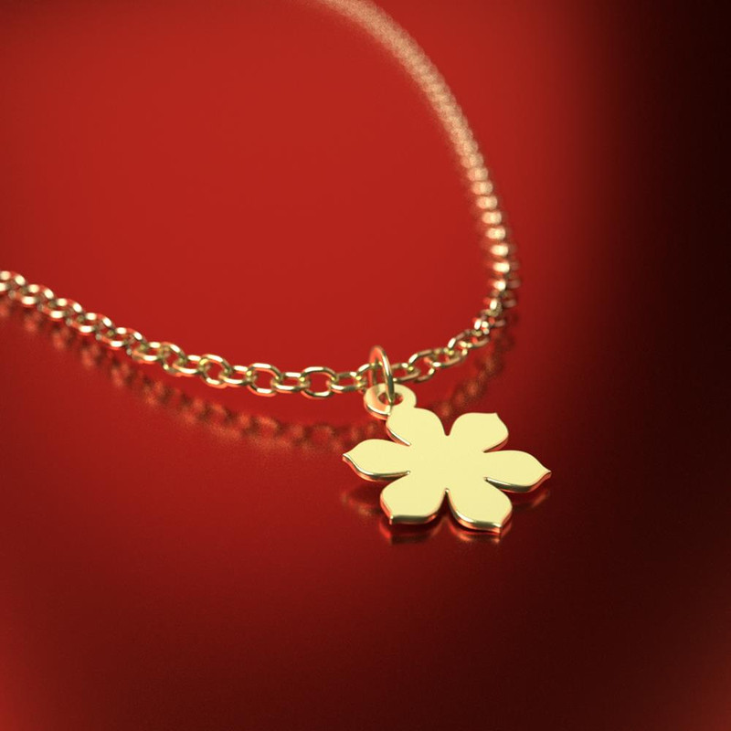 آویز ساعت طلا 18 عیار زنانه مدوپد مدل گل کد CA10928